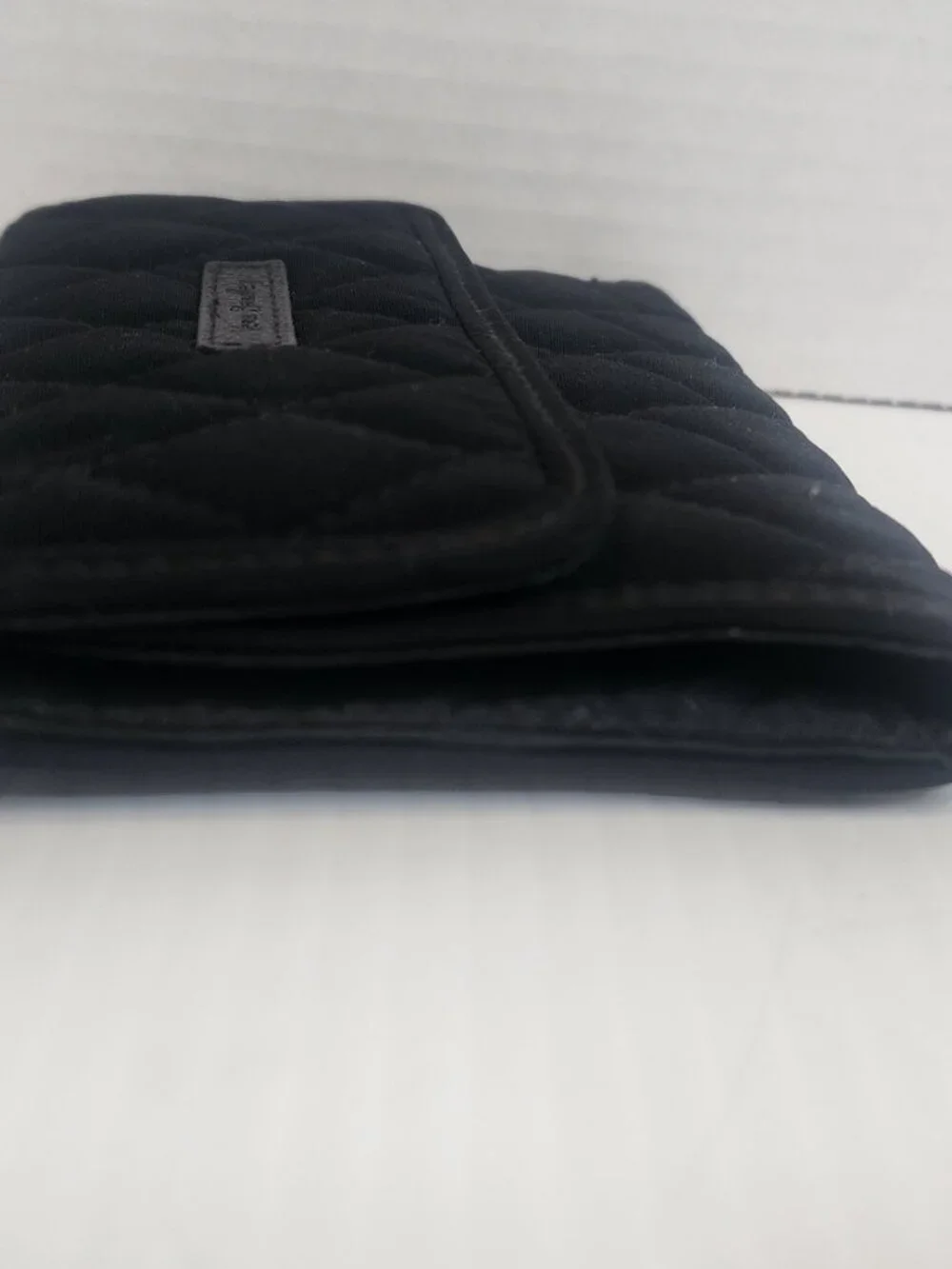 Black Quilted Vera Bradley Trifold Wallet - Picture 4 of 9